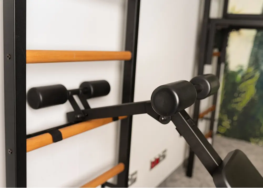 Detail shot — bench attached to BenchK ladder