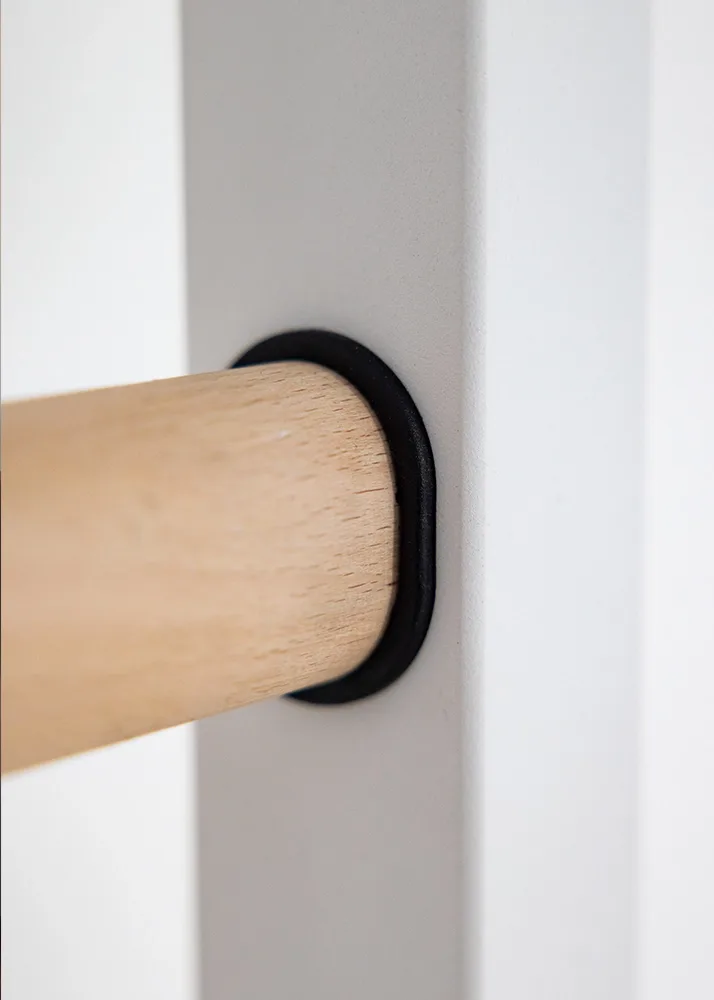 White Wall bars for kids room - BenchK 211W + A204 — 13