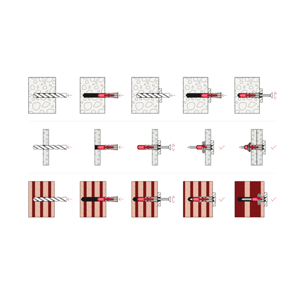 Fischer 10 × 80 expansion plugs with BenchK wall bar screws (8 pcs.)