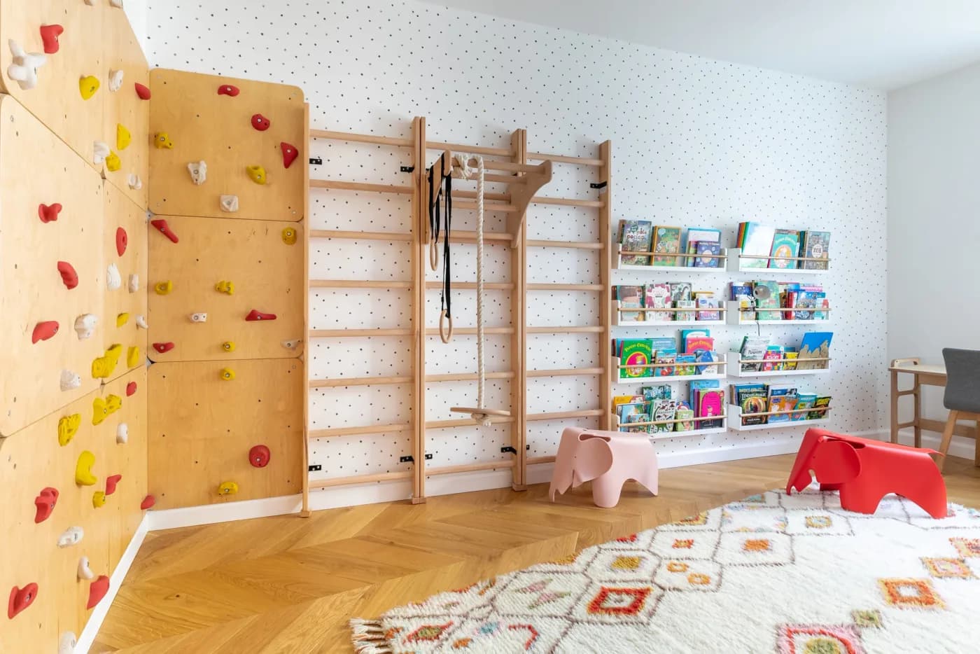 Wooden wall bars for kids room - BenchK 111 + A204 — 8