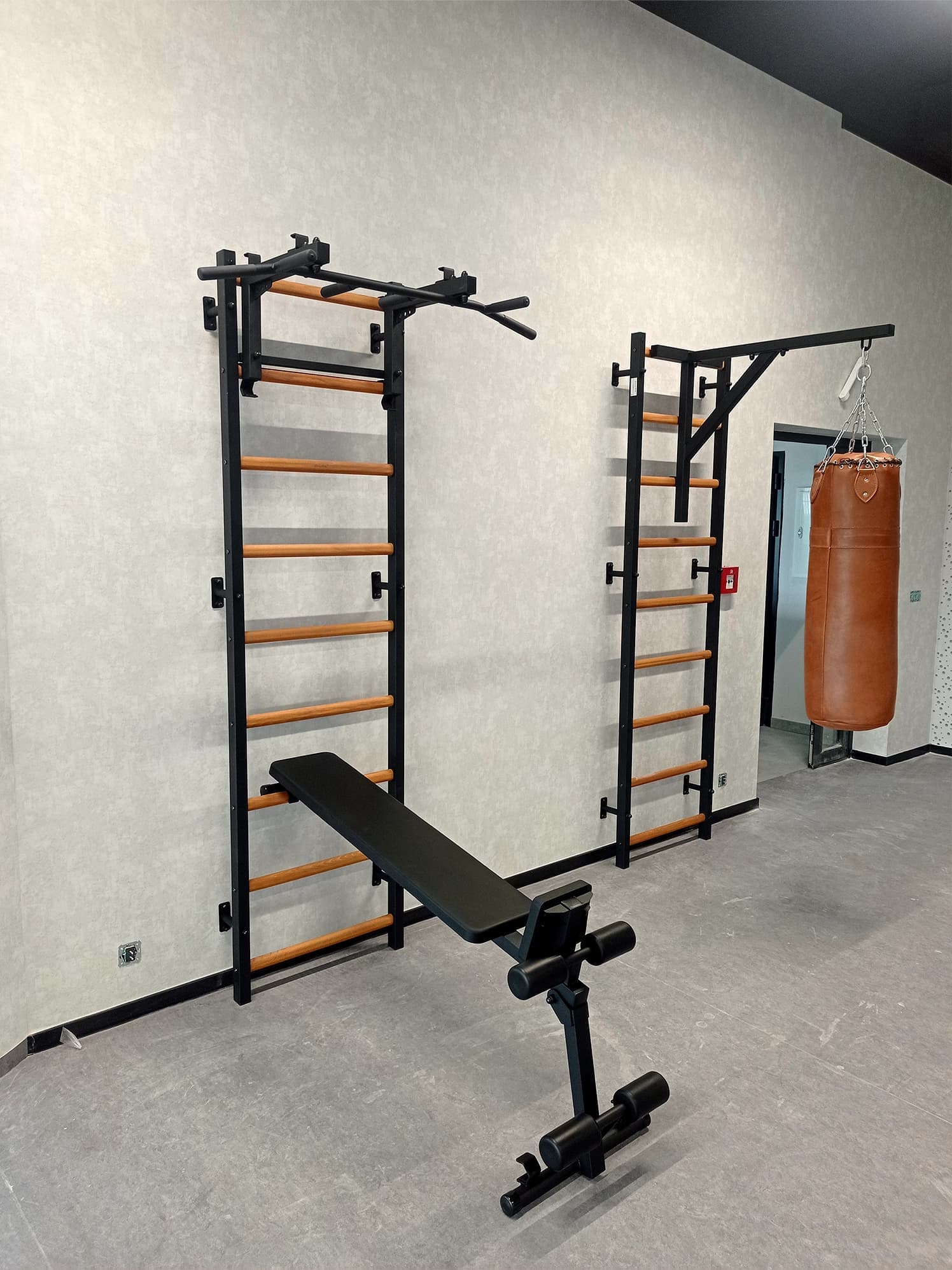 Office wellness space — BenchK with punching bag