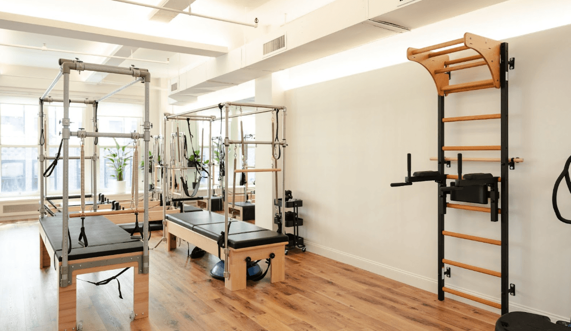 BenchK Recoil system installed in a commercial fitness studio