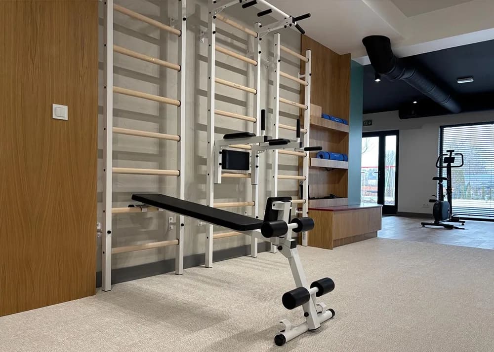 BenchK wall bars installed in a commercial gym
