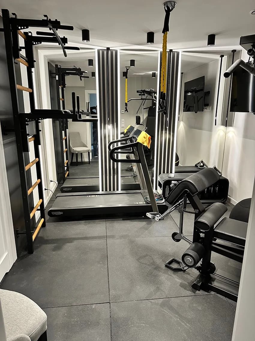 BenchK wall bars installed in a commercial gym