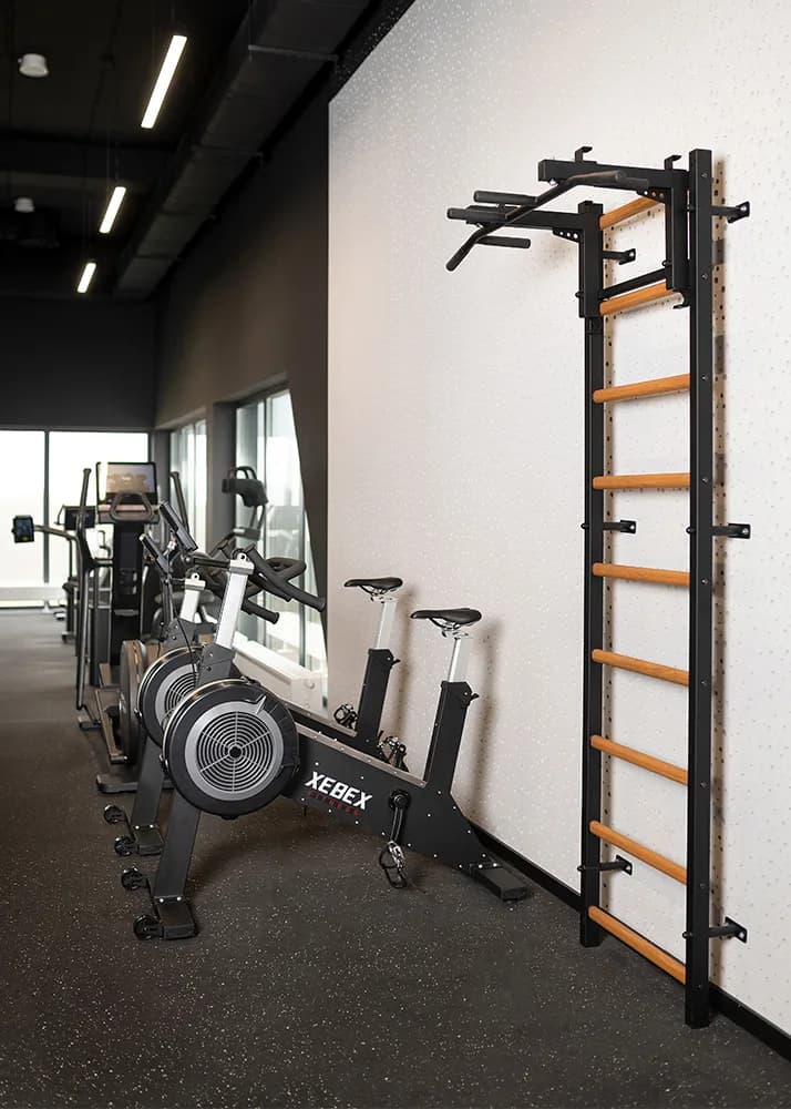 BenchK wall bars installed in a commercial gym