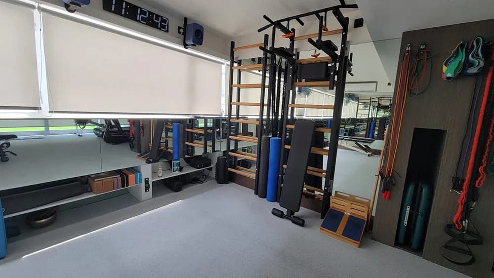 BenchK wall bars installed in a commercial gym