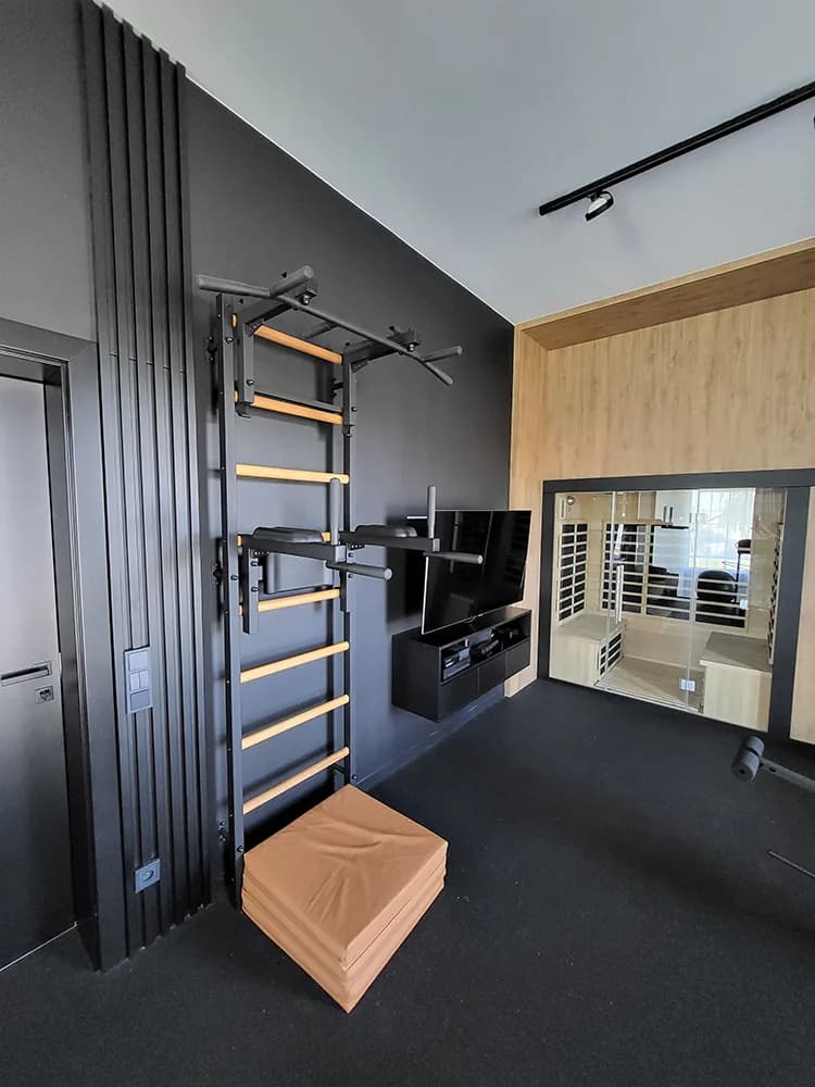 BenchK wall bars installed in a commercial gym
