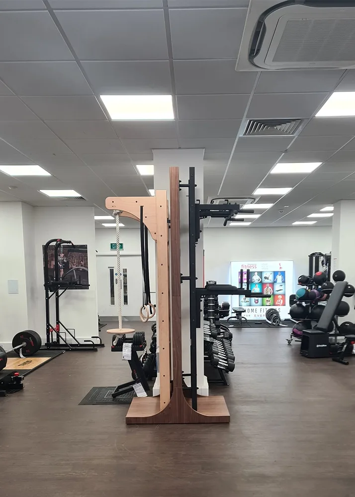 BenchK wall bars installed in a commercial gym