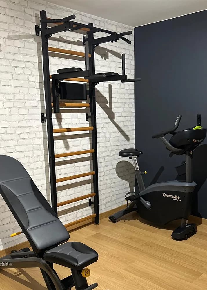 BenchK wall bars installed in a commercial gym