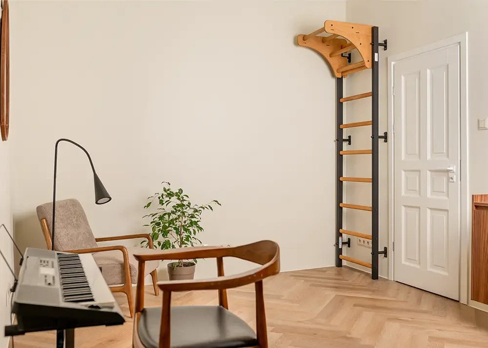 BenchK wall bars installed in a real training space