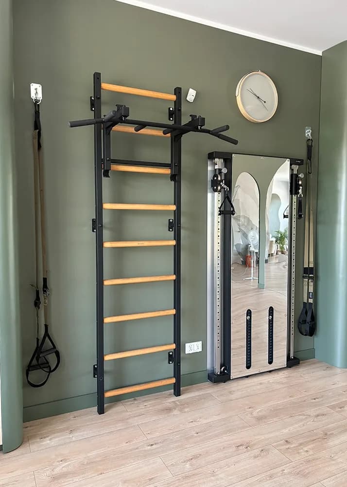 BenchK wall bars installed in a real training space