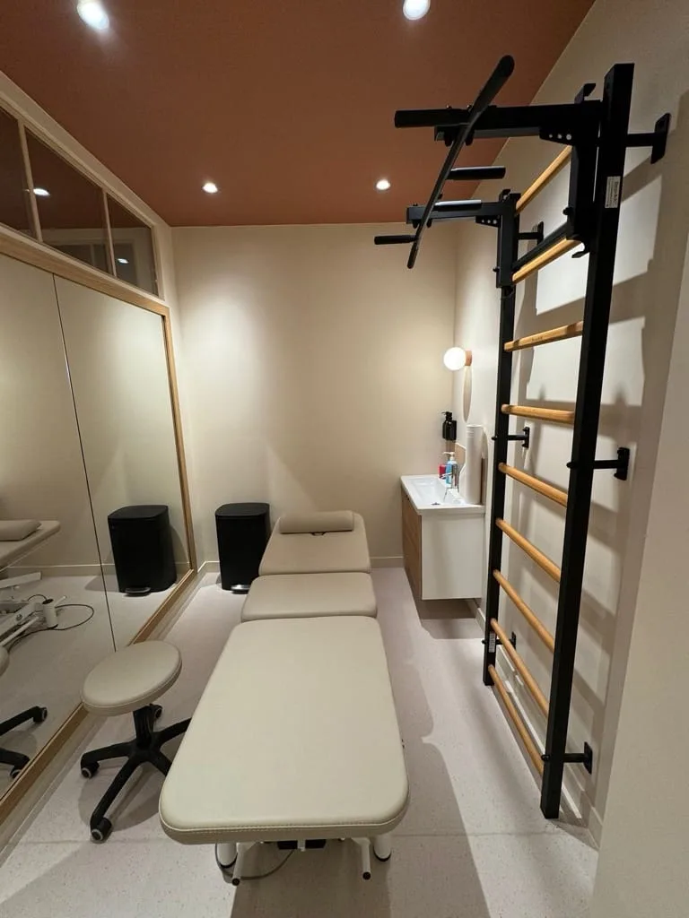 BenchK wall bars installed in a real training space