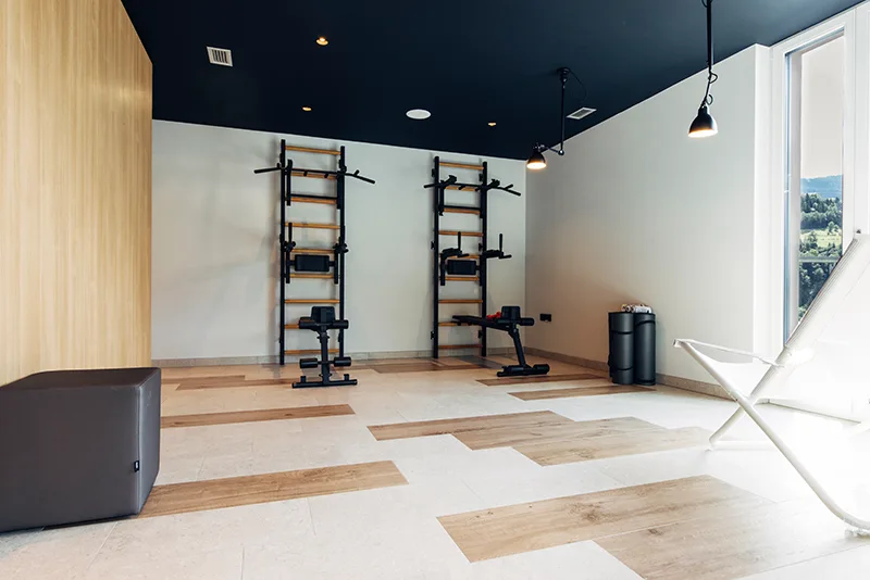 BenchK wall bars installed in a real training space