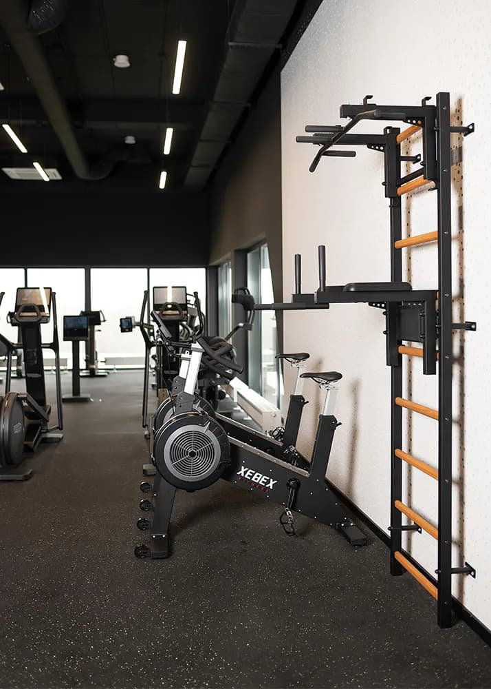 BenchK wall bars installed in a real training space