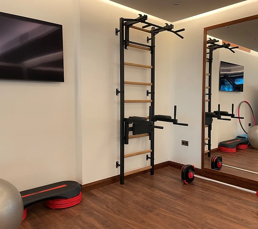 BenchK wall bars installed in a real training space