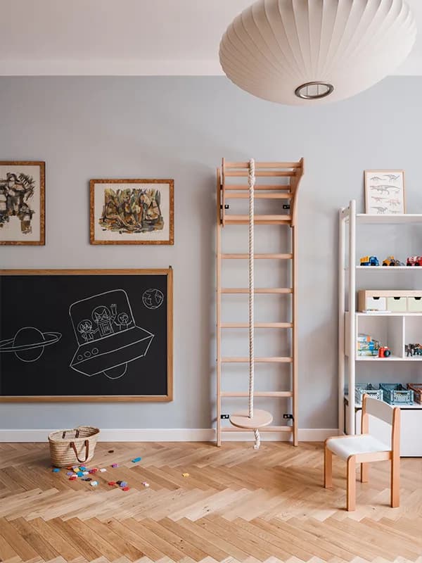 BenchK wall bars in a school and kids' space
