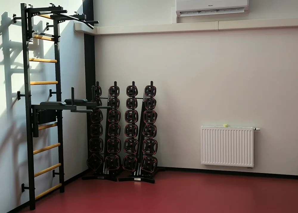 BenchK wall bars in a school and kids' space
