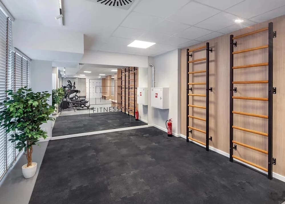 BenchK wall bars in a school and kids' space