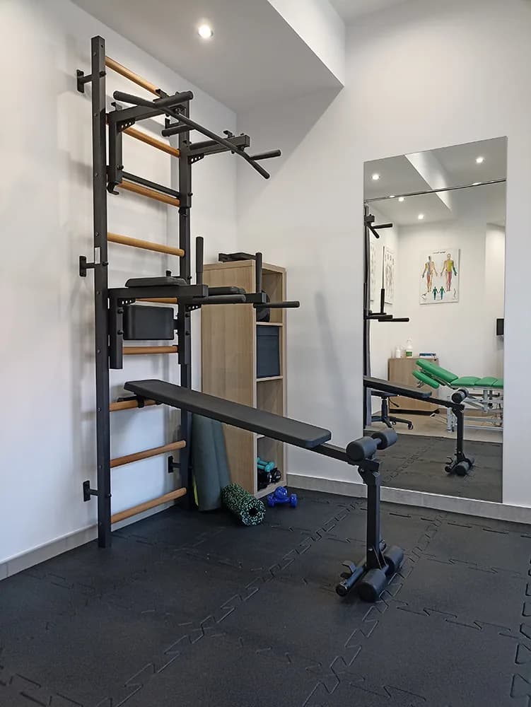 BenchK wall bars in a physiotherapy practice