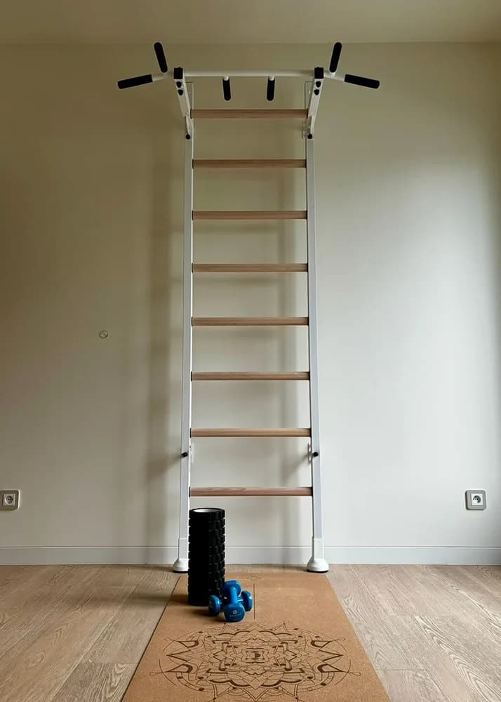 BenchK wall bars in a Pilates and yoga studio