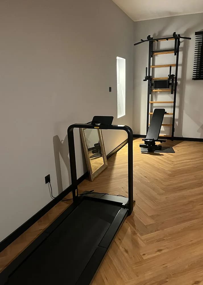 BenchK wall bars in a Pilates and yoga studio