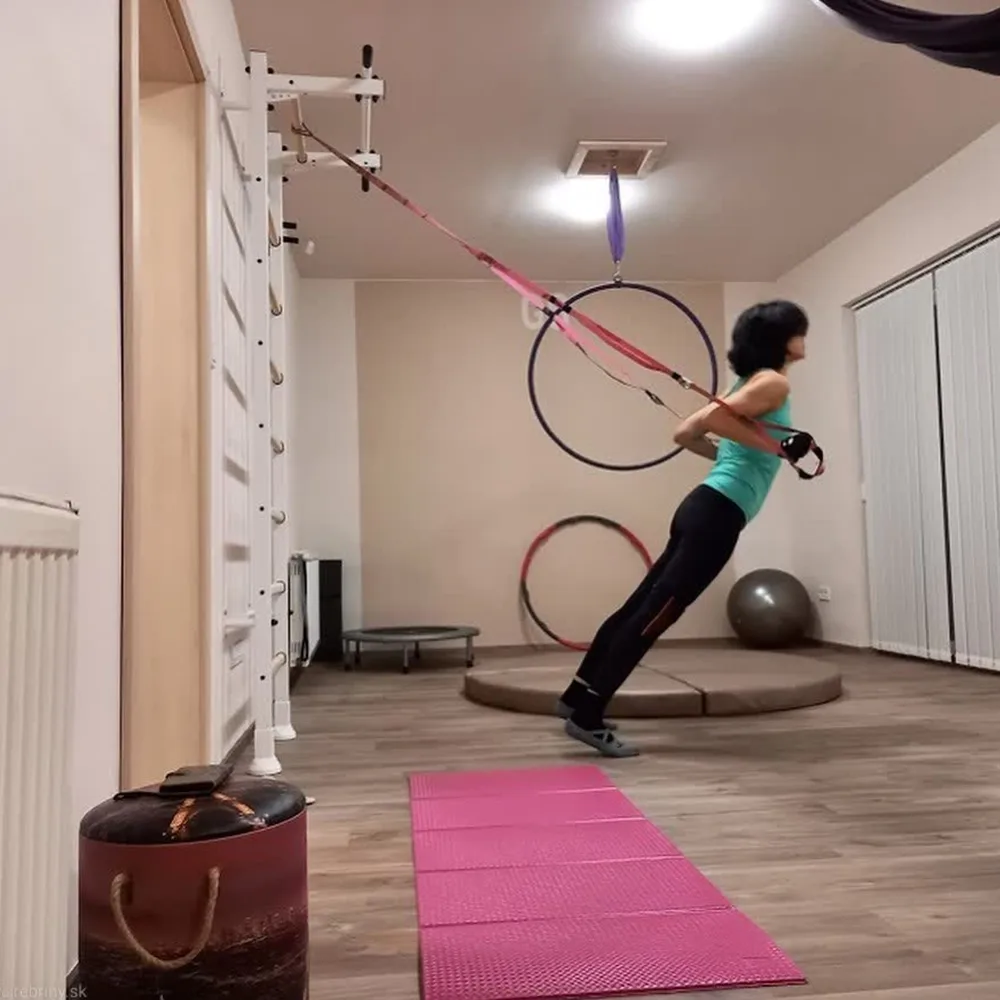 BenchK wall bars in a Pilates and yoga studio