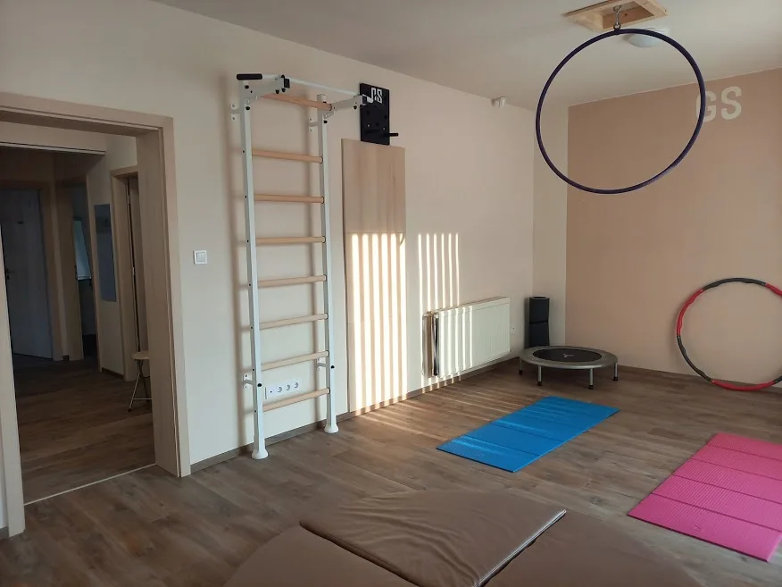 BenchK wall bars in a Pilates and yoga studio