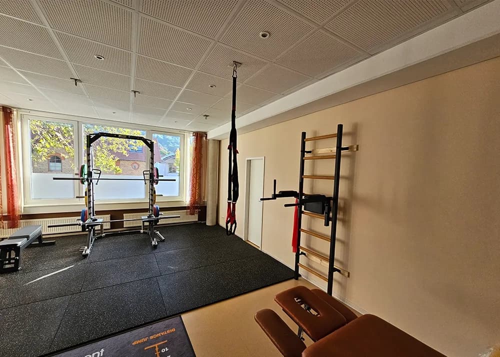 BenchK wall bars in a Pilates and yoga studio