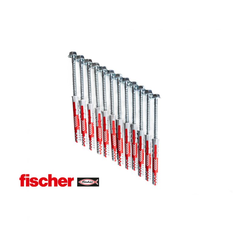 BenchK KM12 – Fischer 10 × 80 expansion plugs with BenchK wall bars screws (12 pcs.)